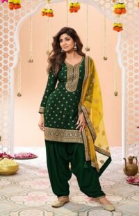 Delisa Indian/Pakistani women's Ready to Wear Patiala Style Eid festival wear Salwar Kameez With Dupatta For Women-704