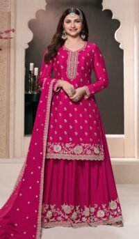 Delisa Fashion New Indian Pakistani Party/Wedding Wear Plazo Salwar Kameez Suit Women Ready To Wear Dress With Dupatta-72691